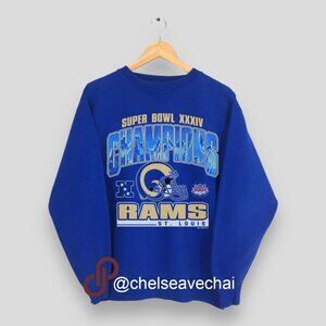 Vintage St.Louis Rams Football Sweatshirt Super Bowl Champs St. Louis Rams Shirt